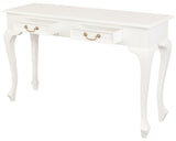 NNEDSZ Queen Ann 2 Drawer Sofa Table (White)
