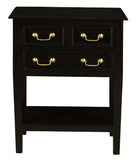 NNEDSZ Tasmania 3 Drawer Sofa Table - Chocolate