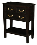 NNEDSZ Tasmania 3 Drawer Sofa Table - Chocolate