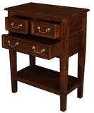 NNEDSZ Tasmania 3 Drawer Sofa Table - Mahogany