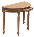 NNEDSZ Huntley Turn Leg Half Round Sofa Table (Natural)