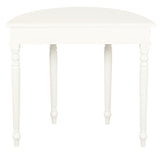 NNEDSZ Turn Leg Half Round Sofa Table (White)