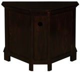 NNEDSZ 2 Door Corner TV Stand (Chocolate)