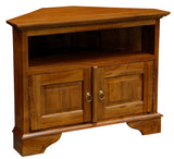 NNEDSZ Tasmania 2 Door Corner TV Stand (Light Pecan)
