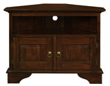 NNEDSZ 2 Door Corner TV Stand (Mahogany)
