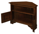 NNEDSZ 2 Door Corner TV Stand (Mahogany)