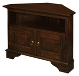 NNEDSZ 2 Door Corner TV Stand (Mahogany)