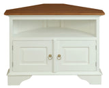 NNEDSZ Tasmania 2 Door Corner TV Stand (White Caramel)