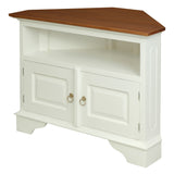 NNEDSZ Tasmania 2 Door Corner TV Stand (White Caramel)