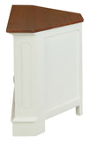 NNEDSZ Tasmania 2 Door Corner TV Stand (White Caramel)
