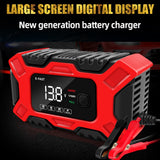 NNEDSZ Car Battery Charger 12V 6A Model LCD Smart Battery Repair Boat Caravan Truck