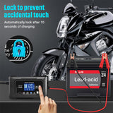 NNEDSZ 12/24V Automatic Car Battery Charger For Lithium Lifepo4 Lead-Acid AGM/Gel/SLA