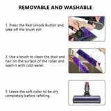 NNEDSZ LED Soft Roller Brush Head Floor Tool for DYSON V7 V8 V10 V11 Vacuum Cleaner