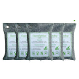 NNEDSZ 5PCS Air Purifying Bags Activated Bamboo Charcoal Freshener for Car Home Shoes 200g