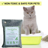 NNEDSZ 5PCS Air Purifying Bags Activated Bamboo Charcoal Freshener for Car Home Shoes 200g