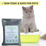 NNEDSZ 10PCS Air Purifying Bags Activated Bamboo Charcoal Freshener for Car Home Shoes 200g