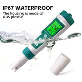 NNEDSZ 7 In 1 PH Meter TDS/EC/Salt/Temp Water Quality Monitor Tester Pen Pool Aquarium