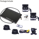 NNEDSZ 7'' Waterproof Monitor Reversing  Kit For Truck Caravan