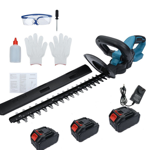 NNEDSZ 36V Cordless Electric Hedge Trimmer Garden Cutter Pruner W/ 3 Batteries
