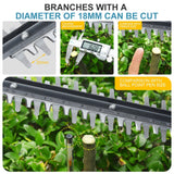 NNEDSZ 36V Cordless Electric Hedge Trimmer Garden Cutter Pruner W/ 3 Batteries