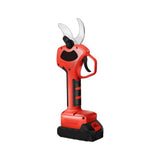NNEDSZ Cordless Brushless 4 Pole Pruning Shear Secateur With 2 Batteries Bush Cutter RED