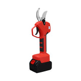 NNEDSZ Cordless Brushless 4 Pole Pruning Shear Secateur With 2 Batteries Bush Cutter RED