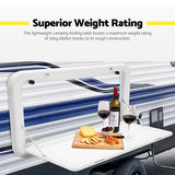 NNEDSZ Caravan Table Folding Picnic Camping Motorhome Outdoor Tables Locked 800x450mm