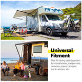 NNEDSZ Caravan Table Folding Picnic Camping Motorhome Outdoor Tables Locked 800x450mm