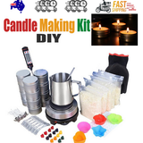 NNEDSZ DIY Candle Making Kit 1KG Wax Bean Electric Wax Melter Pouring Pot Thermometer