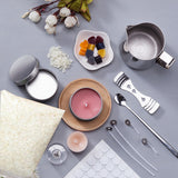 NNEDSZ DIY Candle Making Kit 1KG Wax Bean Electric Wax Melter Pouring Pot Thermometer