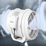 NNEDSZ 8" Inch Extractor Fan+Remote Duct Hydroponic Air Circulation Exhaust Vent