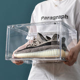 NNEDSZ 1PC Ultra-clear sneaker storage magnetic side display acrylic shoe box shoe box