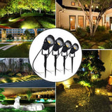 NNEDSZ 10PCS LED Spotlights Landscape Warm light Lamp Waterproof Outdoor Garden Yard 12V