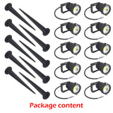 NNEDSZ 10PCS LED Spotlights Landscape Warm light Lamp Waterproof Outdoor Garden Yard 12V