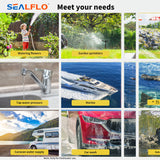 NNEDSZ 12V SEALFLO Water Pump High Pressure Self-priming rv Camping Boat 70PSI 11.3L/M