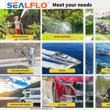 NNEDSZ 12V SEALFLO Water Pump High Pressure Self-priming rv Camping Boat 70PSI 11.3L/M