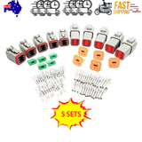 NNEDSZ 5 Set Deutsch DT 6 Way Pin Male/Female Kit Electrical Connector Plug Waterproof