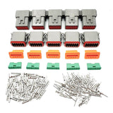 NNEDSZ 5 Sets DEUTSCH DT SERIES MULTI PLUG WATERPROOF CONNECTOR 12 WAY PIN KIT