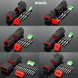 NNEDSZ BLACK??1700X Deutsch DT Connector Kit Genuine Deutsch Crimp Tool Auto Marine