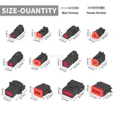 NNEDSZ BLACK??1700X Deutsch DT Connector Kit Genuine Deutsch Crimp Tool Auto Marine