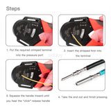 NNEDSZ BLACK??1700X Deutsch DT Connector Kit Genuine Deutsch Crimp Tool Auto Marine