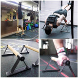 NNEDSZ 1 Pair Parallettes Set Push-up Parallel Bar Stretch Double Rod Stand Fitness