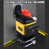 NNEDSZ 16 Line Laser Level 4D Green Light Auto Self Leveling 360 degree Rotary Cross