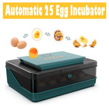 NNEDSZ Digital Led Fully Automatic 25 Egg Incubator Hatch Turning Chicken Eggs Poultry