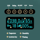 NNEDSZ Digital Led Fully Automatic 25 Egg Incubator Hatch Turning Chicken Eggs Poultry