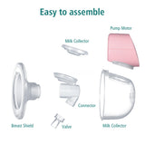 NNEDSZ Portable Electric Breast Pump Wearable USB Silent Hands-Free Automatic Milker