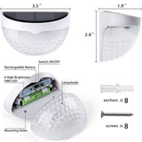 NNEDSZ 4PCS Solar Powered LED Wall Lights Door Fence Lights Outdoor Garden Lamp Light