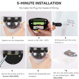 NNEDSZ 4PCS Solar Powered LED Wall Lights Door Fence Lights Outdoor Garden Lamp Light