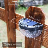 NNEDSZ 4PCS Solar Powered LED Wall Lights Door Fence Lights Outdoor Garden Lamp Light