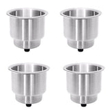 NNEDSZ 4PCS Stainless Drink Cup Holder Insert for Boat/Car/Truck RV/Camper/Yacht/Sofa